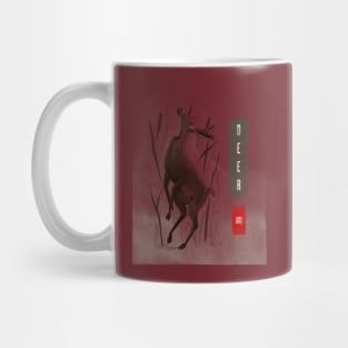 Asian Inspired Deer Mug